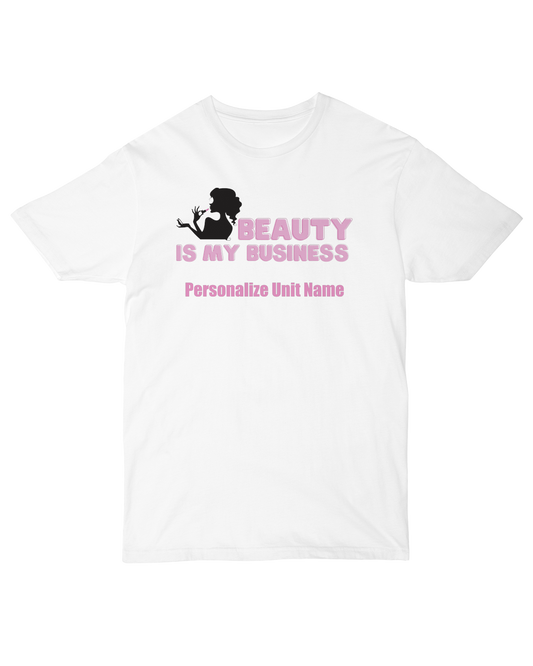 Beauty is My Biz - Ladies' Classic Boyfriend Tee - Personalized