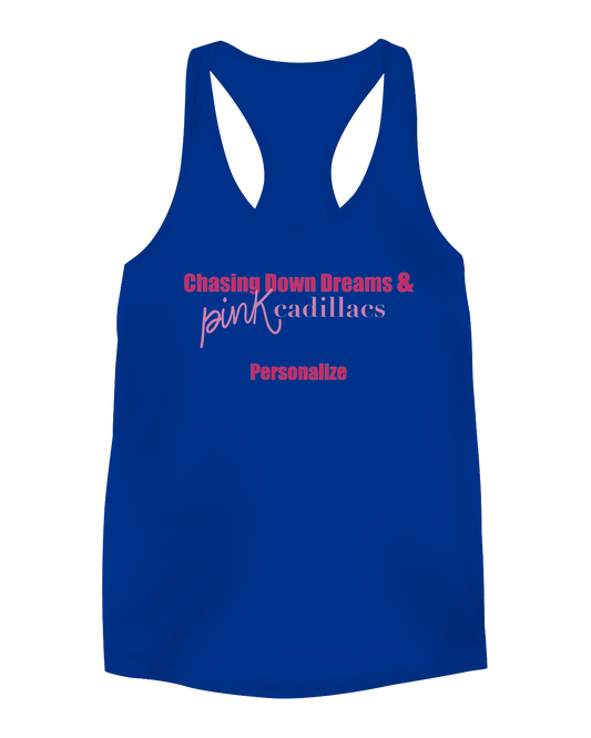 Chasing Dreams - Ladies Tank - Front Personalized