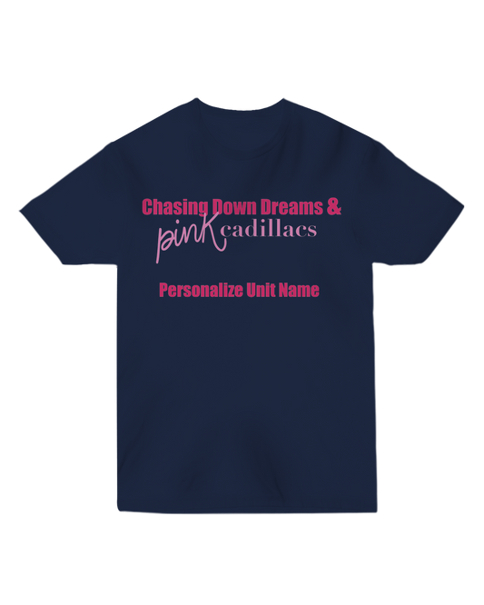 Chasing Dreams - Unisex Tee - Front Personalized